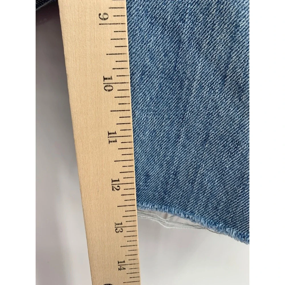 Levis Shorts Mens 38 Blue Cut Off Distressed 12
